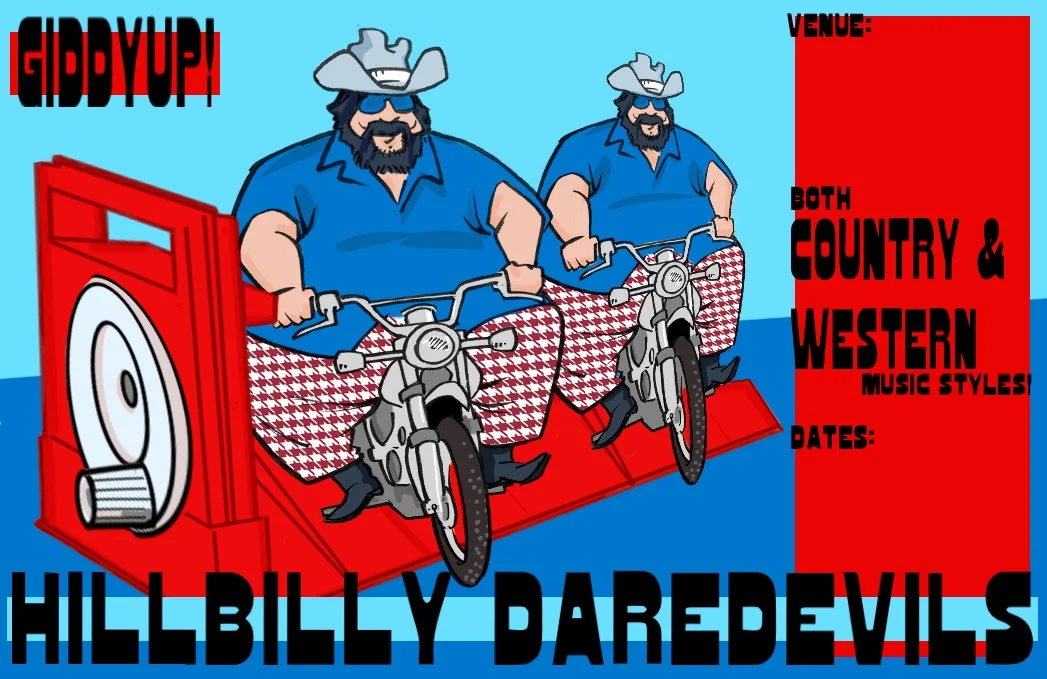 A concert poster for an imaginary rock band.