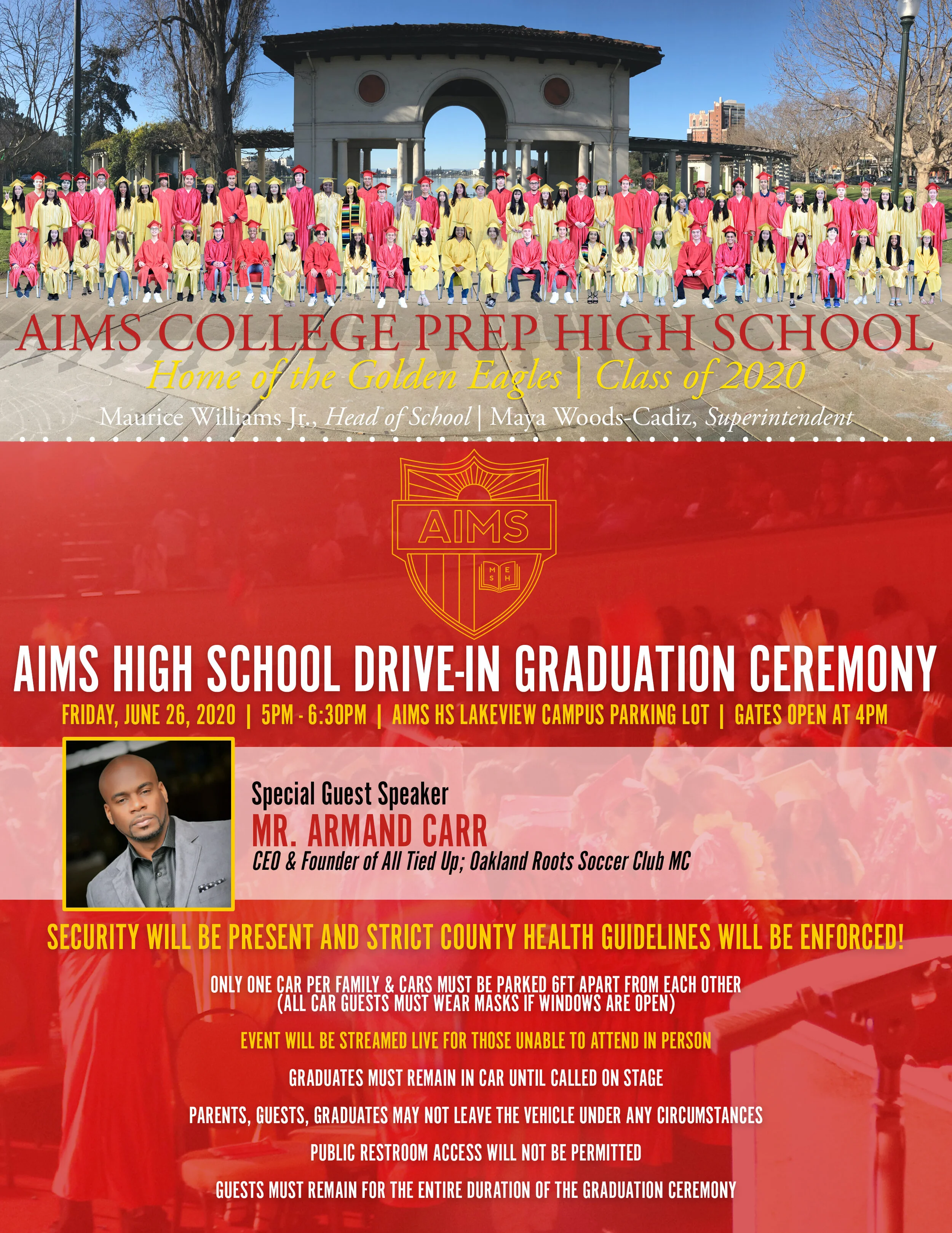 AIMS High School Drive In Graduation Ceremony 2020