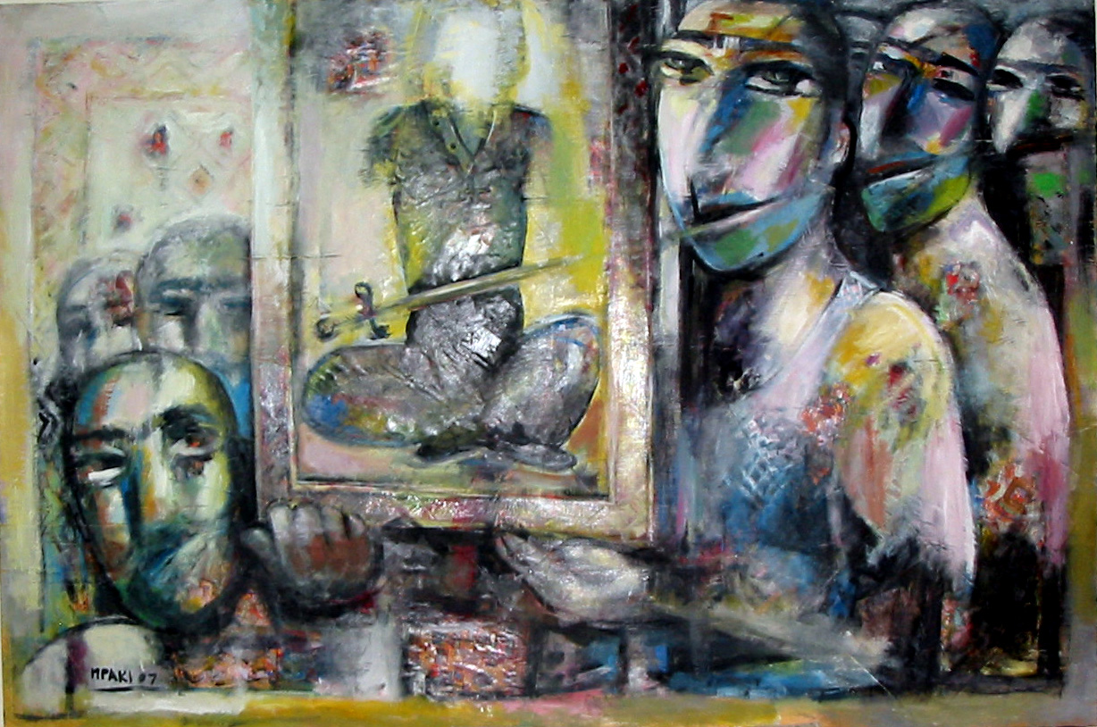 Icon, 2007, acrylic on wood panel, 72”x48”