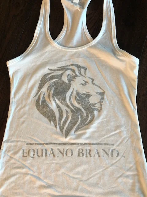 White Female EB Logo Tank