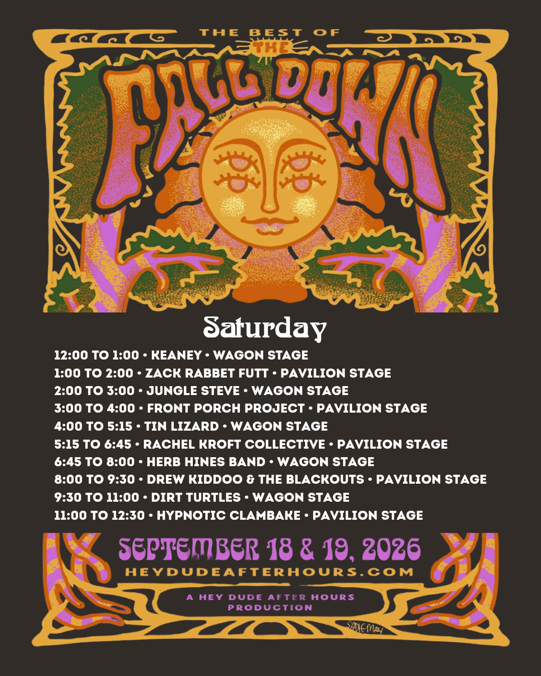THE FALL DOWN - SATURDAY DAY PASS
