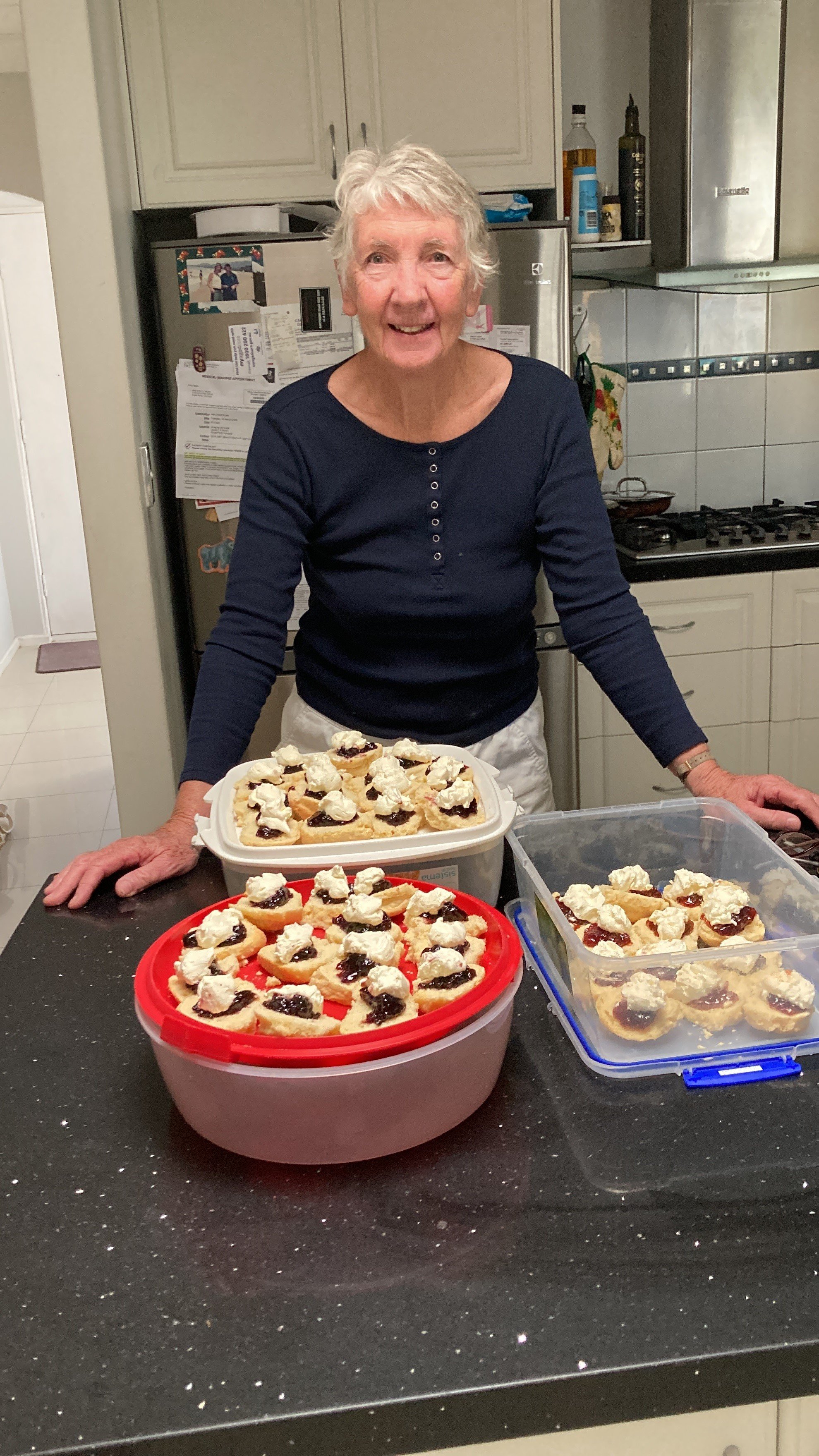 Undercroft Bridge club enjoy the baking !