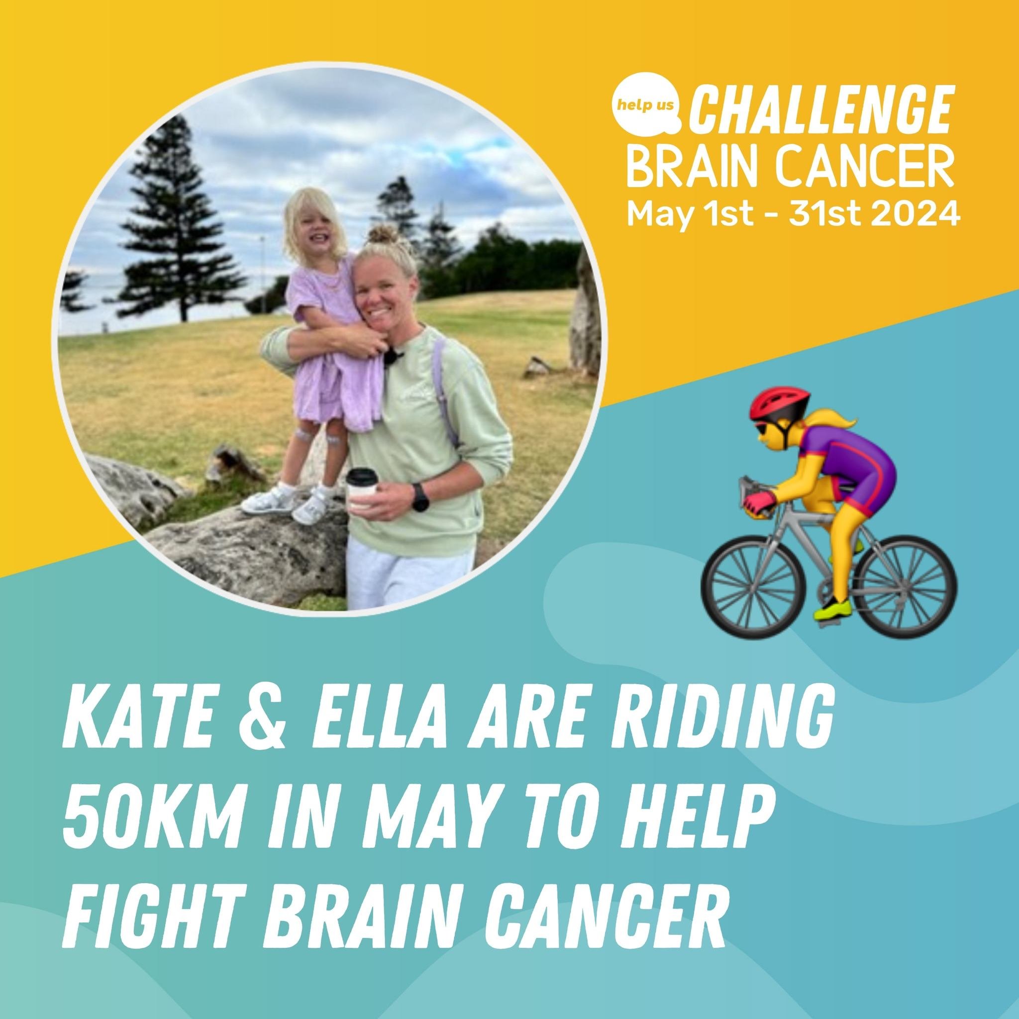 Peace of Mind Ambassador and AFLW Geelong Cats player Kate and Ella are riding 50km this May to help Challenge Brain Cancer! Can you join the challenge? Donate to their challenge or start your own! Help Peace of Mind Foundation support every Australi