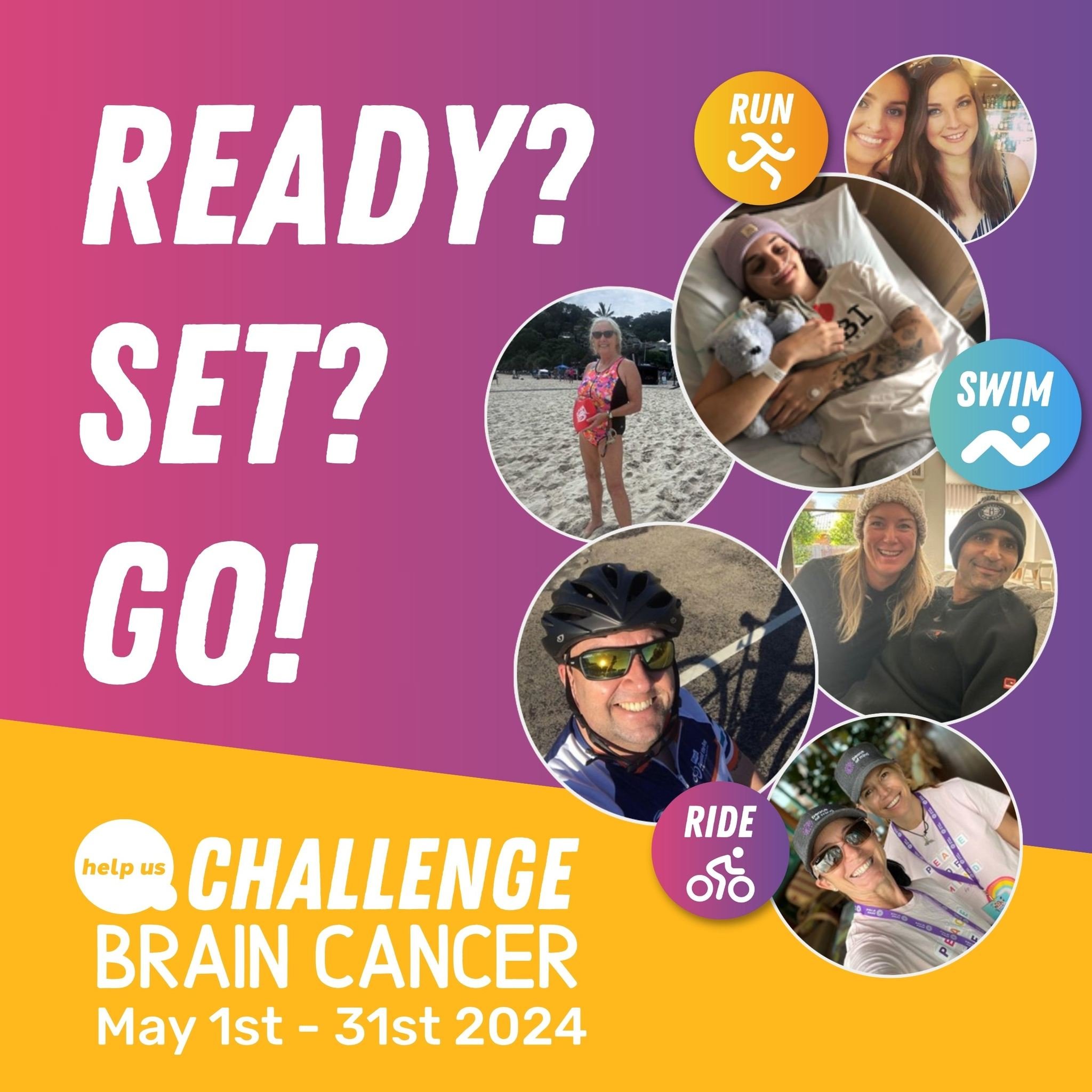 And we're off! Happy May 1st and the first day of Challenge Brain Cancer 2024. Remember to share your progress this month as you help raise funds for Australians affected by a brain cancer diagnosis. Use the hashtag #ChallangeBrainCancer2024 to featu