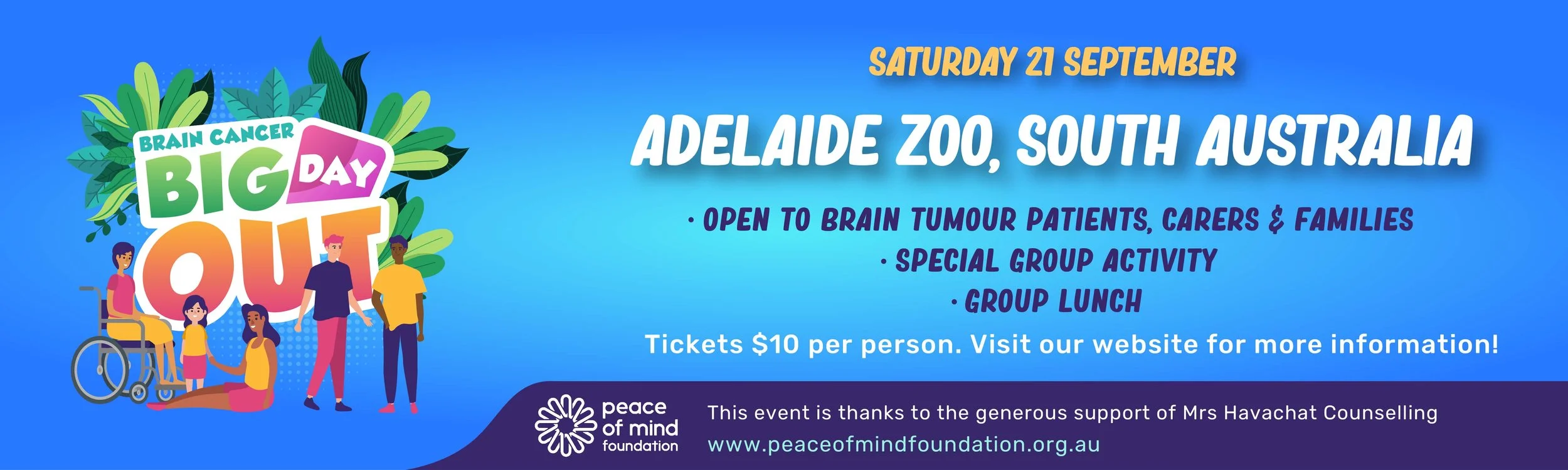 SA Big Day Out 2024 — Peace of Mind Foundation Brain Cancer Support
