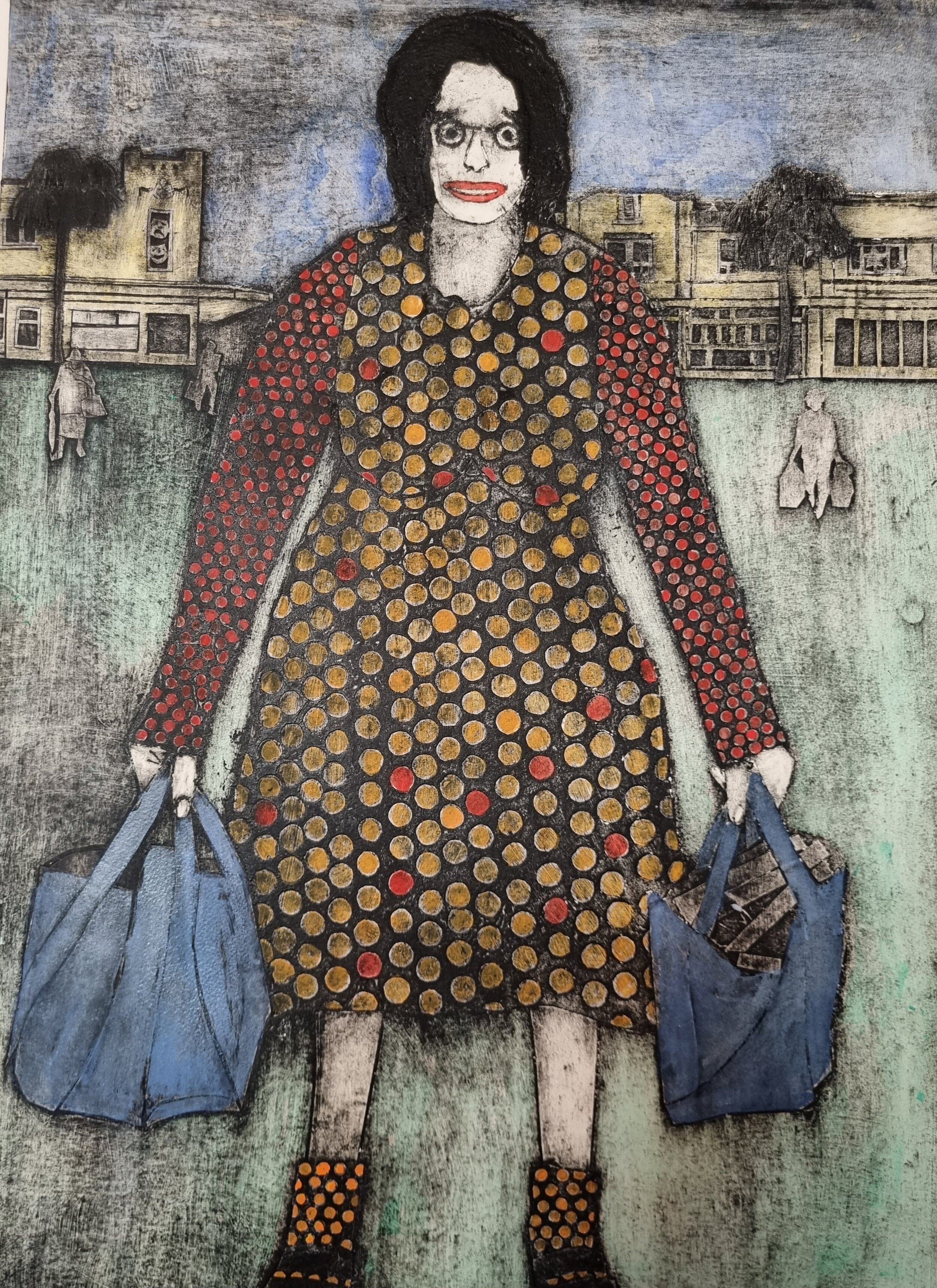 The shopping lady 70 x 51 cm 2023.jpg