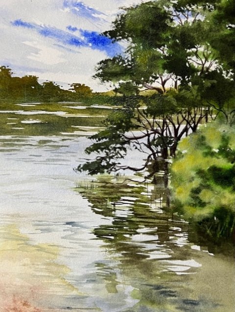 Kathy Karas Minnamurra River Watercolour 2023 75 x 55 cm.jpeg