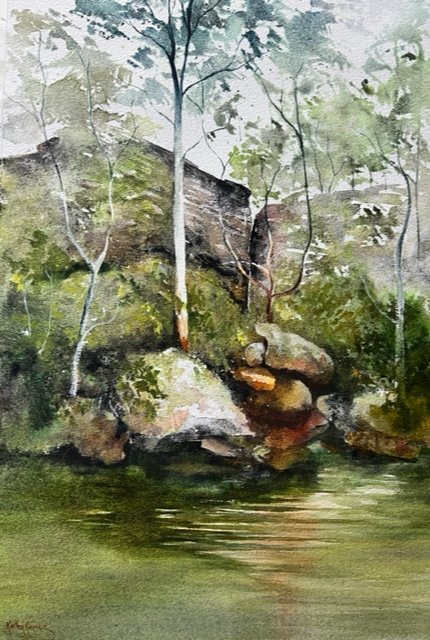 Kathy Karas River Bend. watercolour 75 x 55cm 2023.jpg