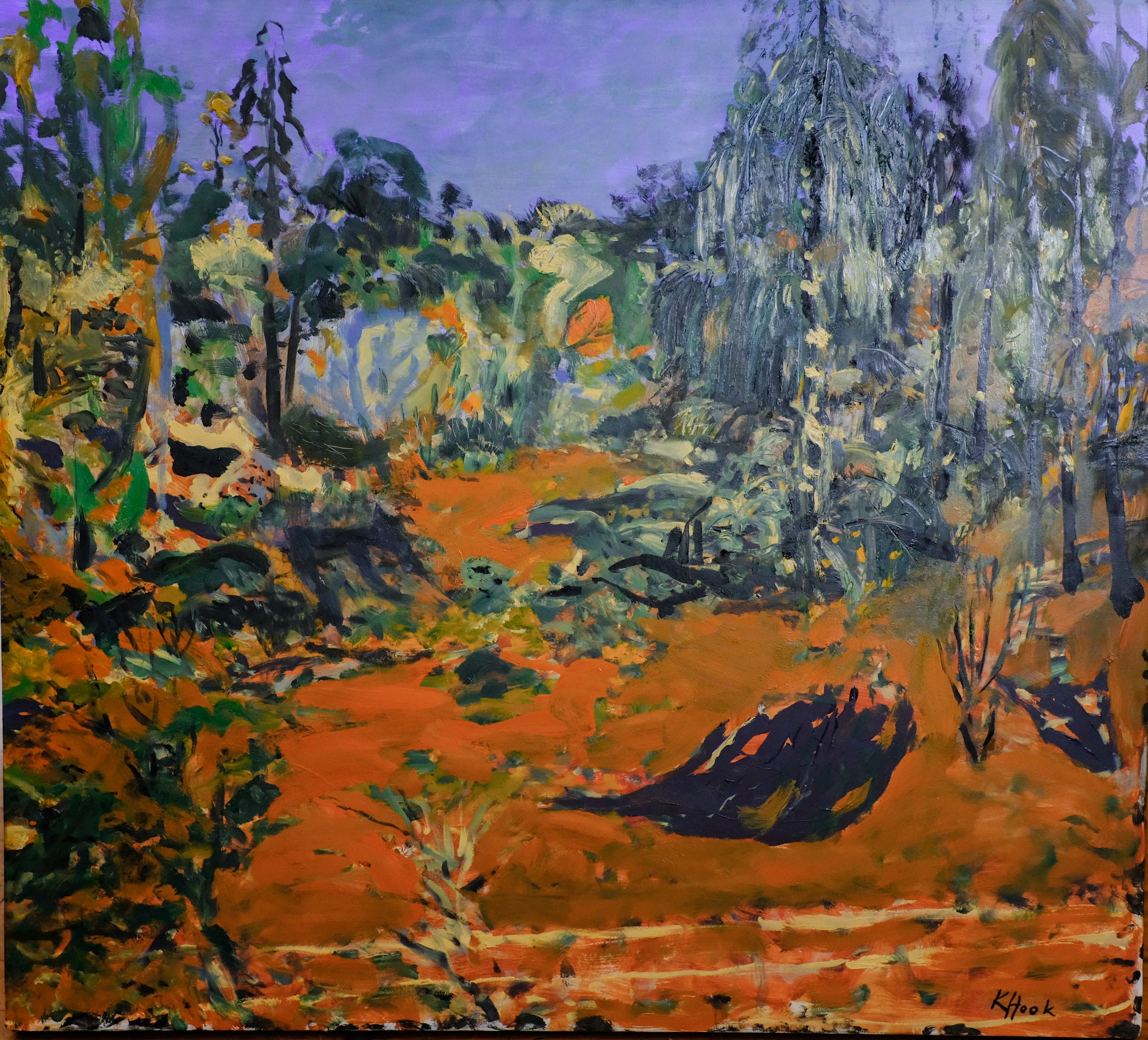 ' After the Rain - Uluru Alive ' (2022) Oil on Poly Canvas 102 x 92 cm