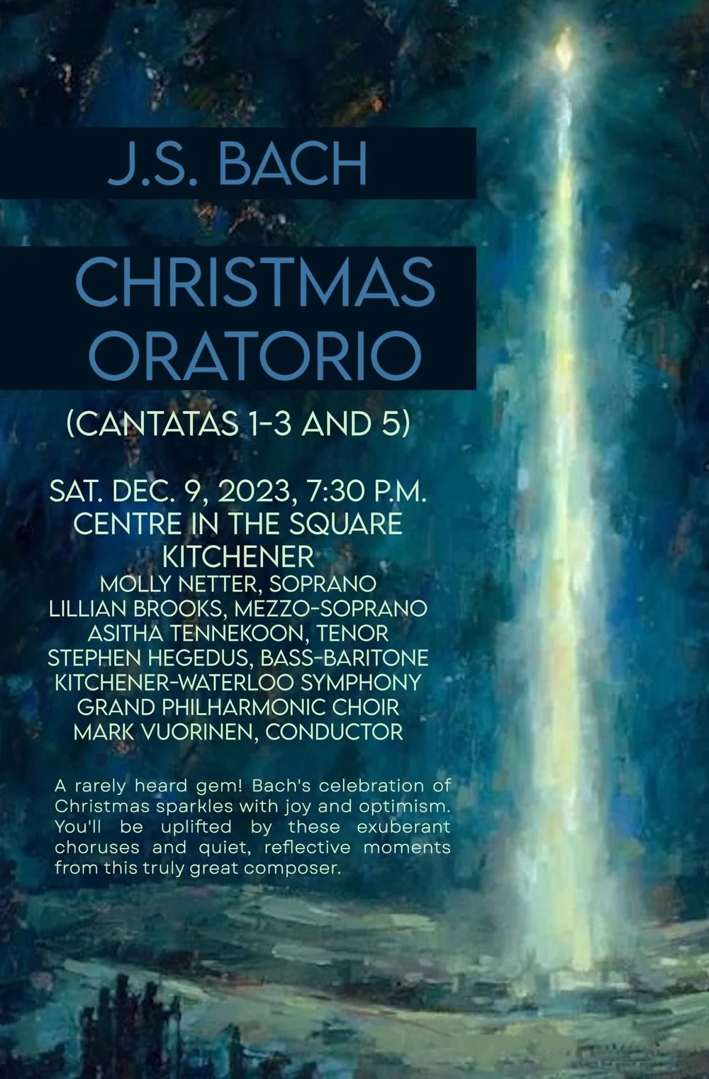 BACH: CHRISTMAS ORATORIO