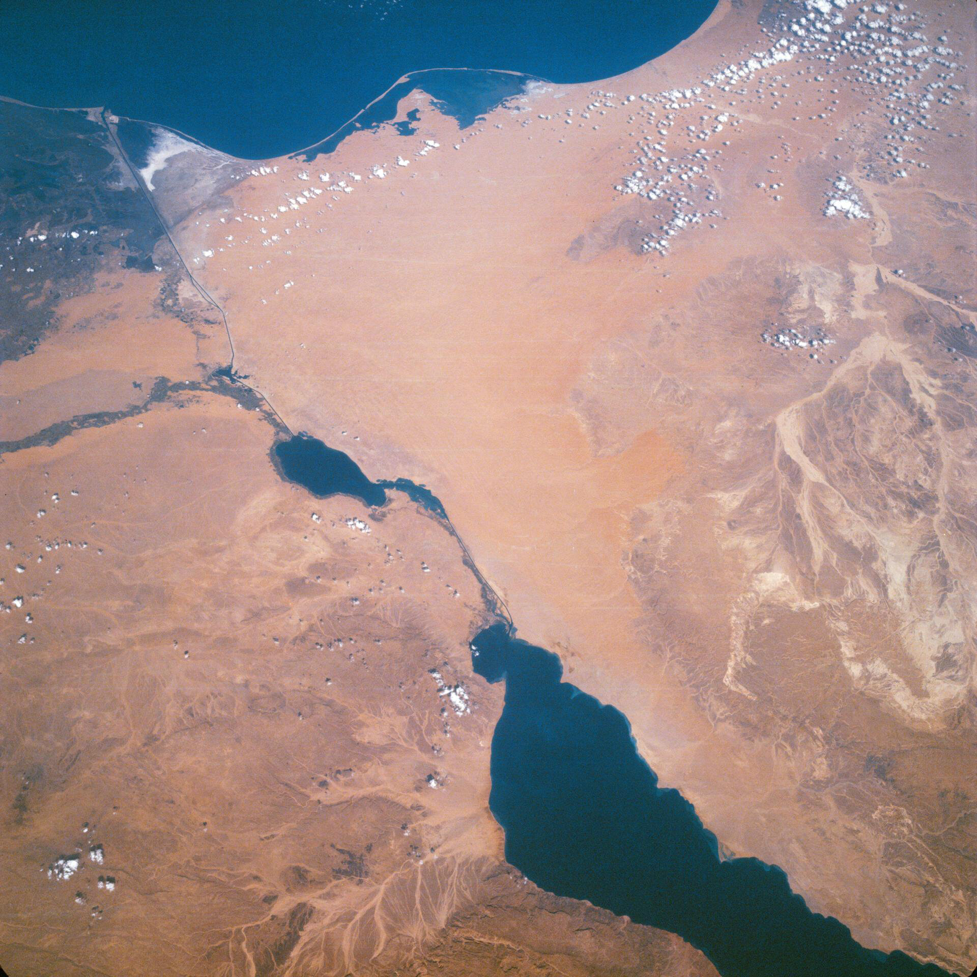  Canal de Suez. Foto: Nasa 