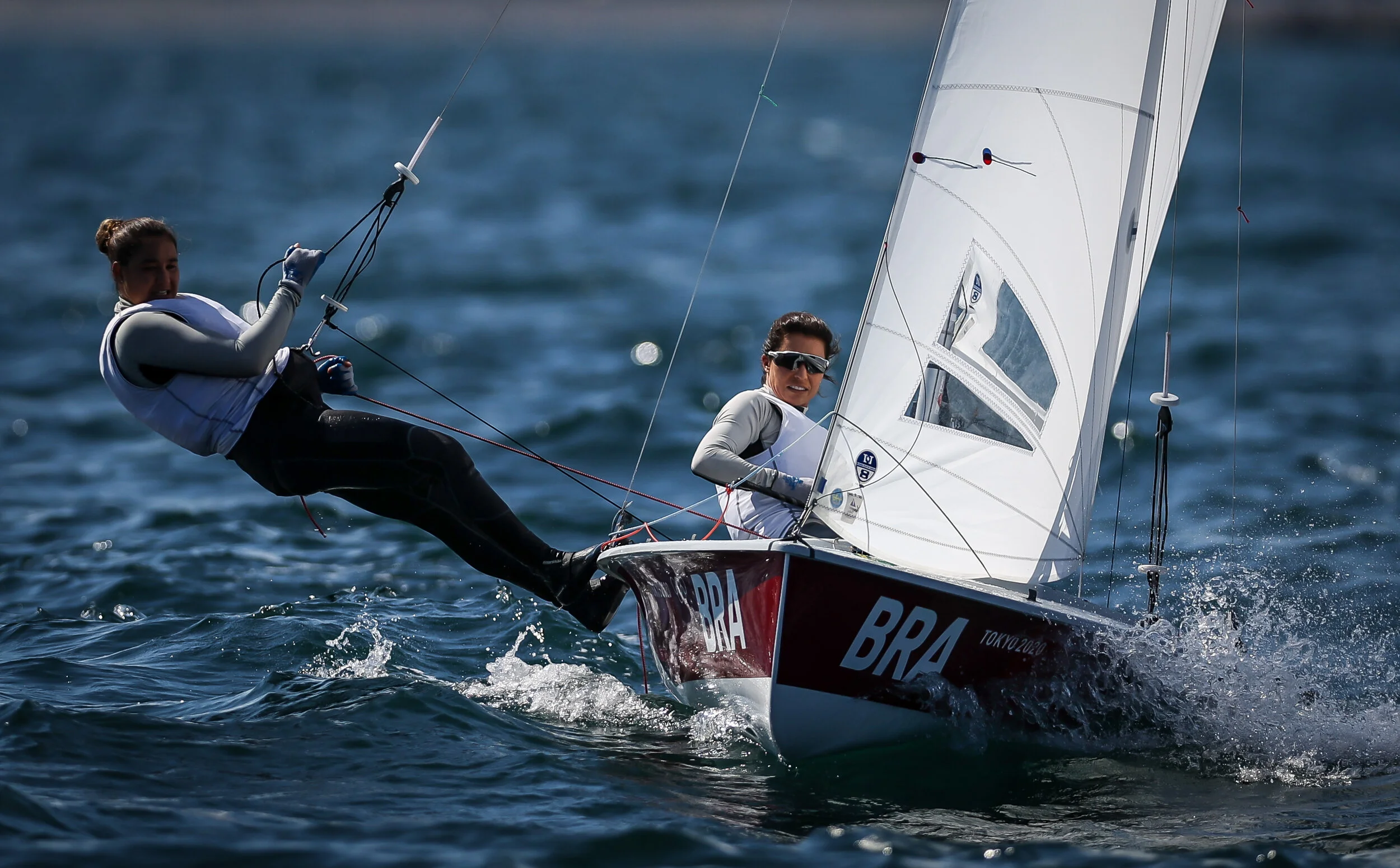 Ana Barbachan e Fernanda Oliveira, 9º lugar na classe 470 Feminino