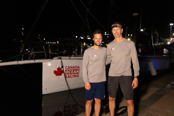 Alan Roberts e Scott Shawyer, os tripulantes do Canada Ocean Racing