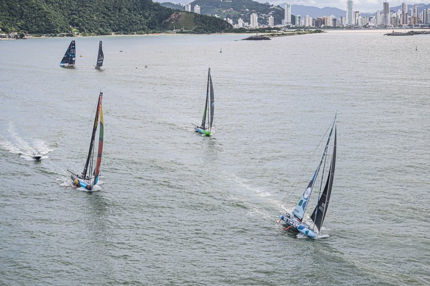 Largada da The Ocean Race em Itajaí