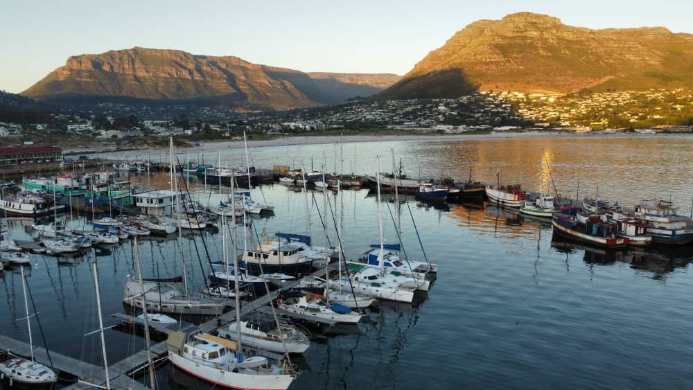Pequeno porto na África do Sul