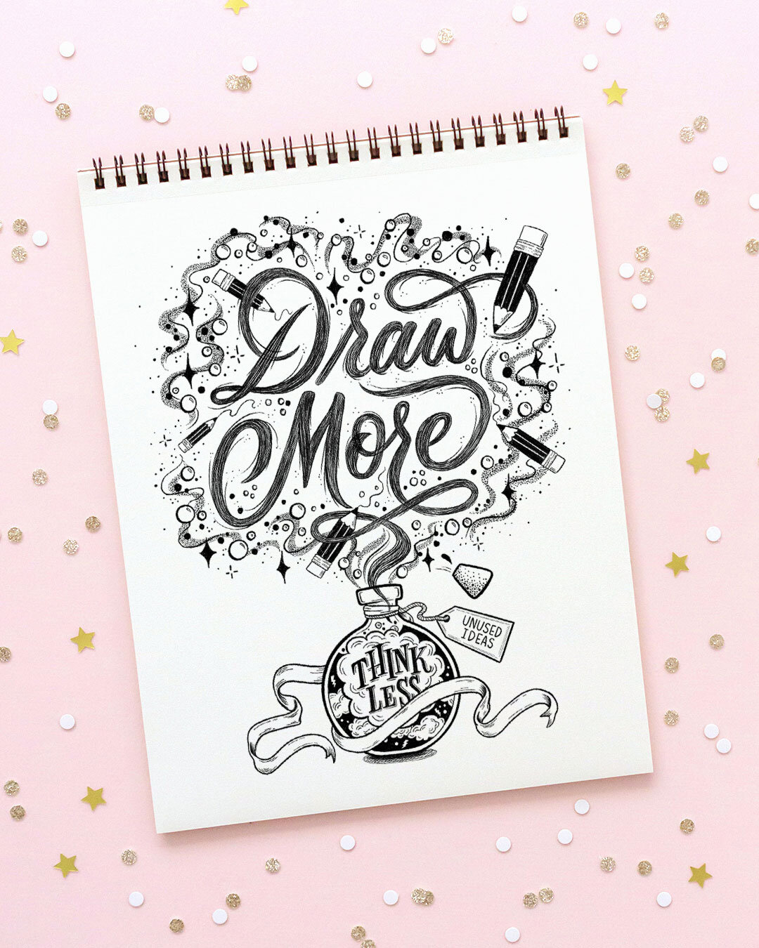 Michaels Resolution Campaign — Belinda | Lettering Artist and Illustrator