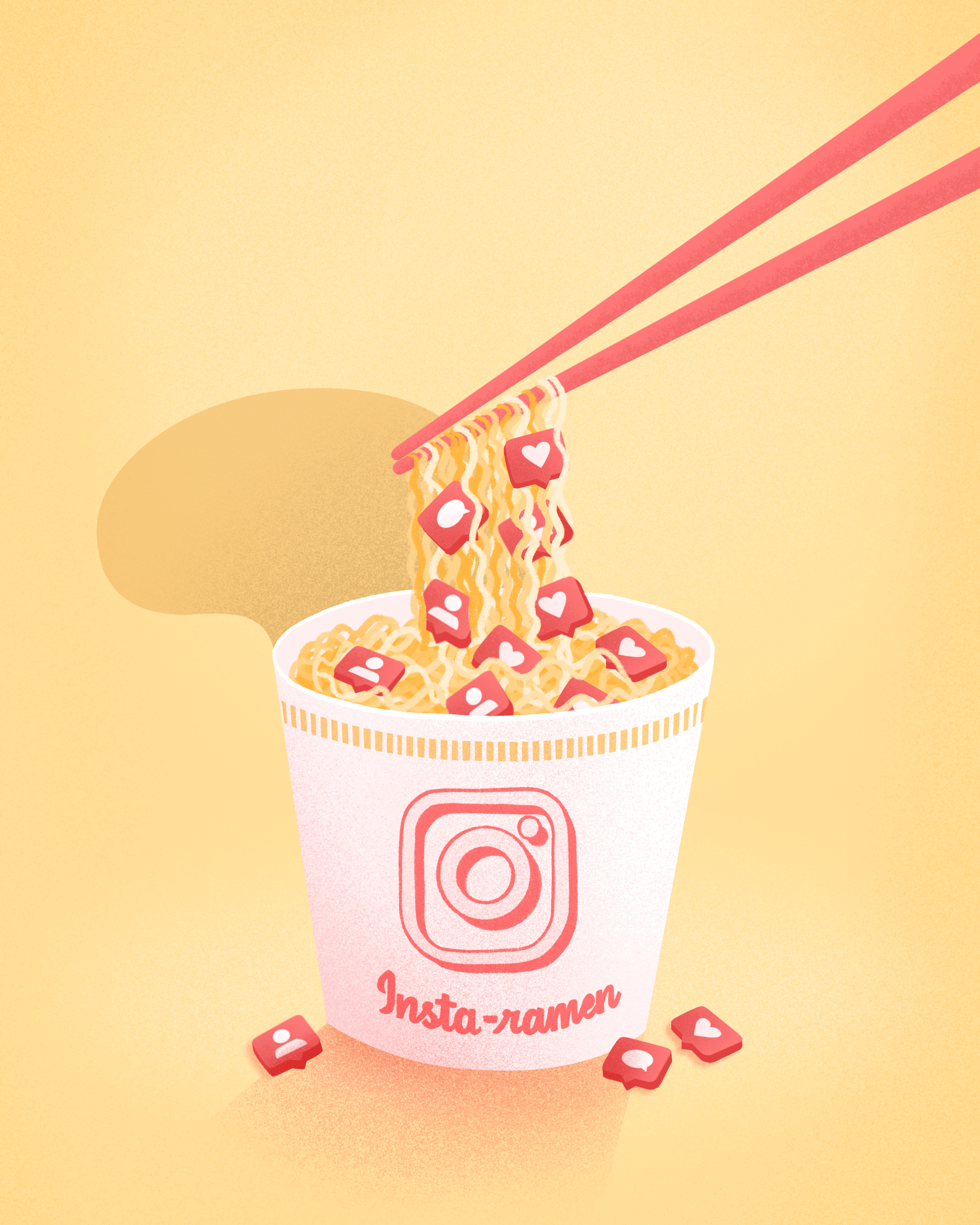 Insta-Ramen Illustration