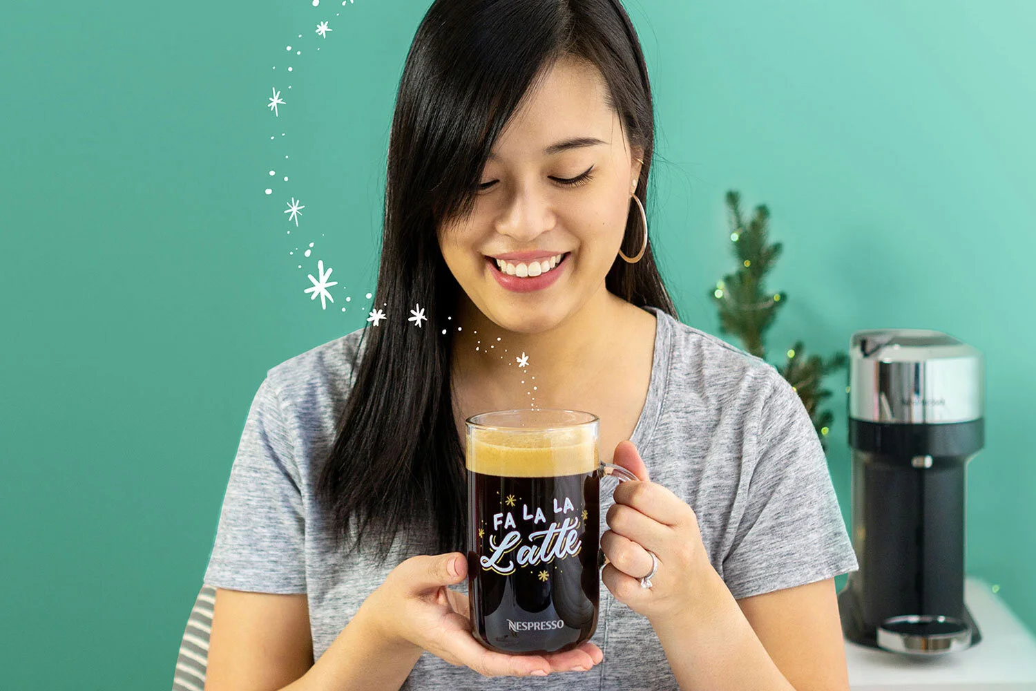 How to hand letter on a glass mug: easy DIY