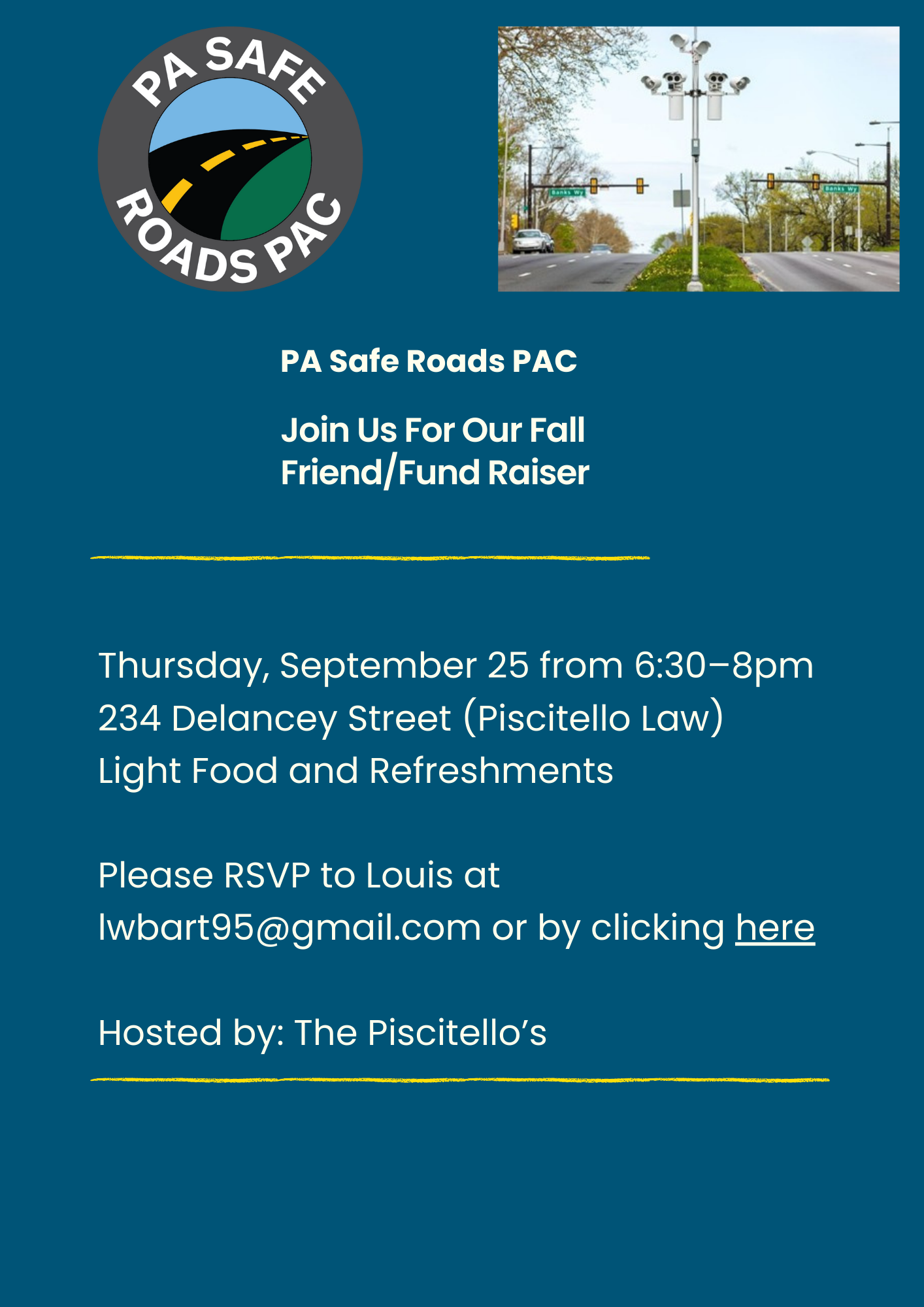 PA Safe Roads PAC Friend/Fund Raiser