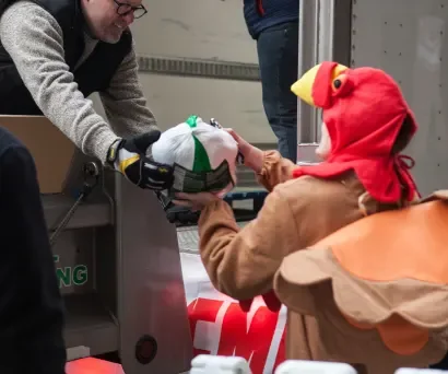 Turkey Drop at the Kimmel Center