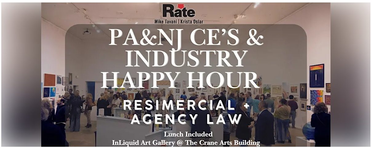 Industry Exchange: NJ–PA 6HRS Continuing Education & Happy Hour
