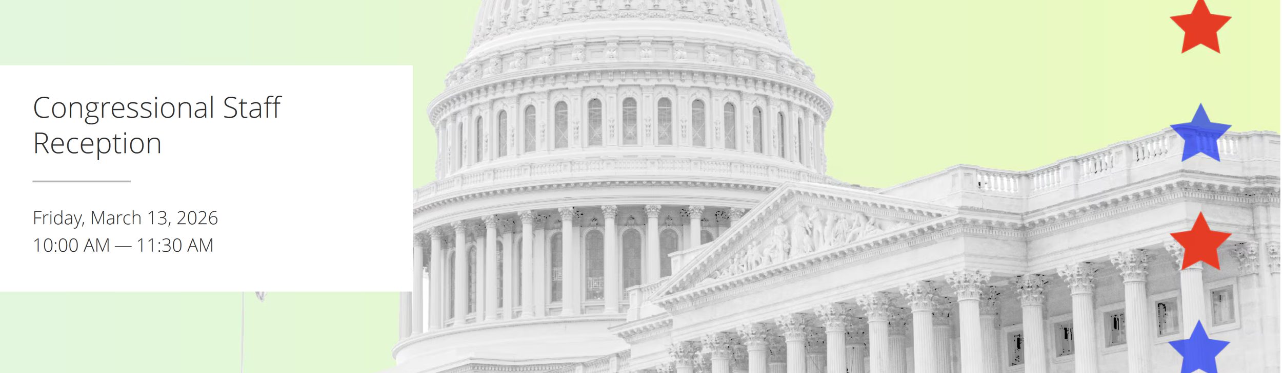 Congressional Staff Reception