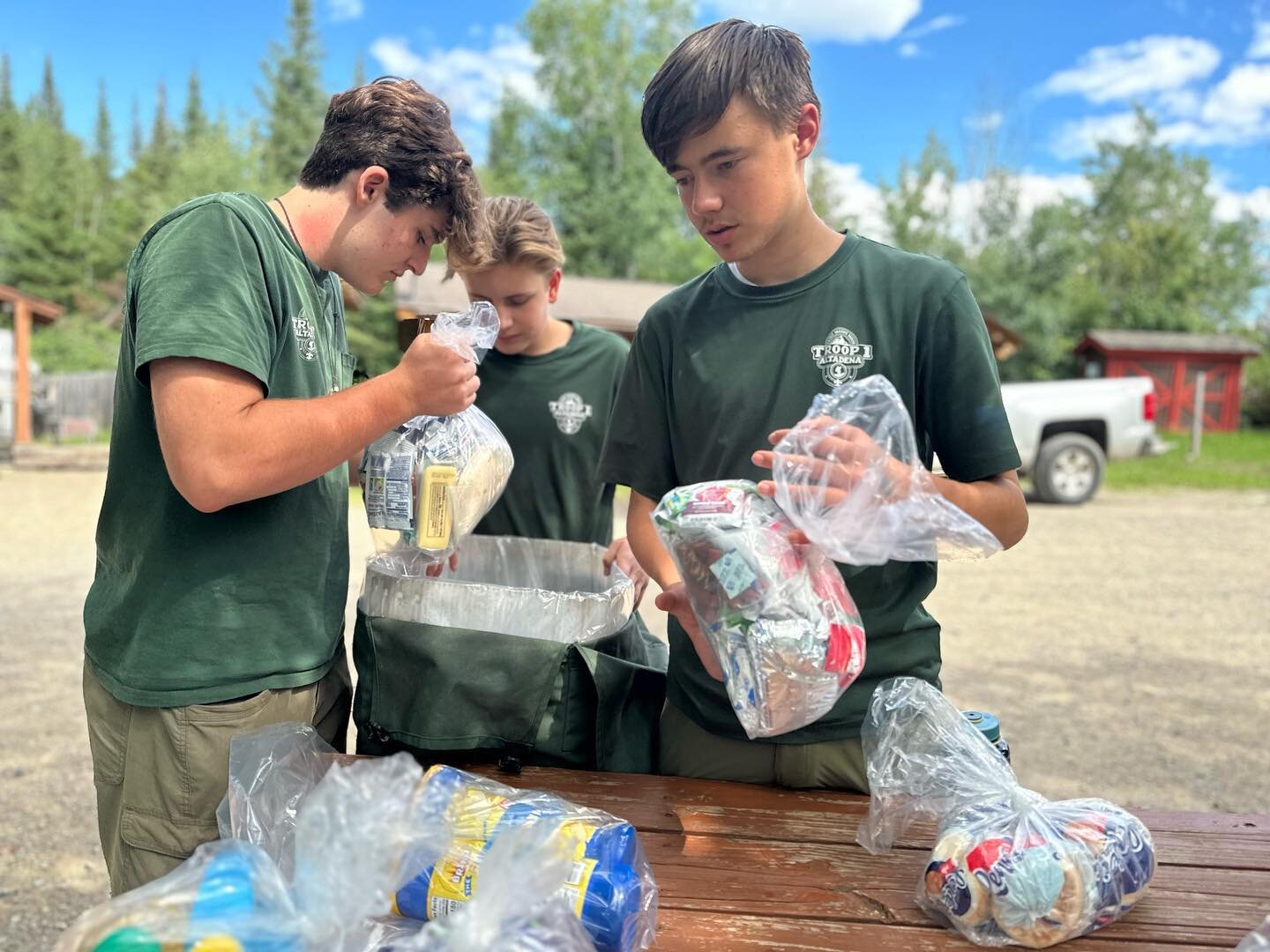 Troop 1 prepping for our trip in the boundary waters!!