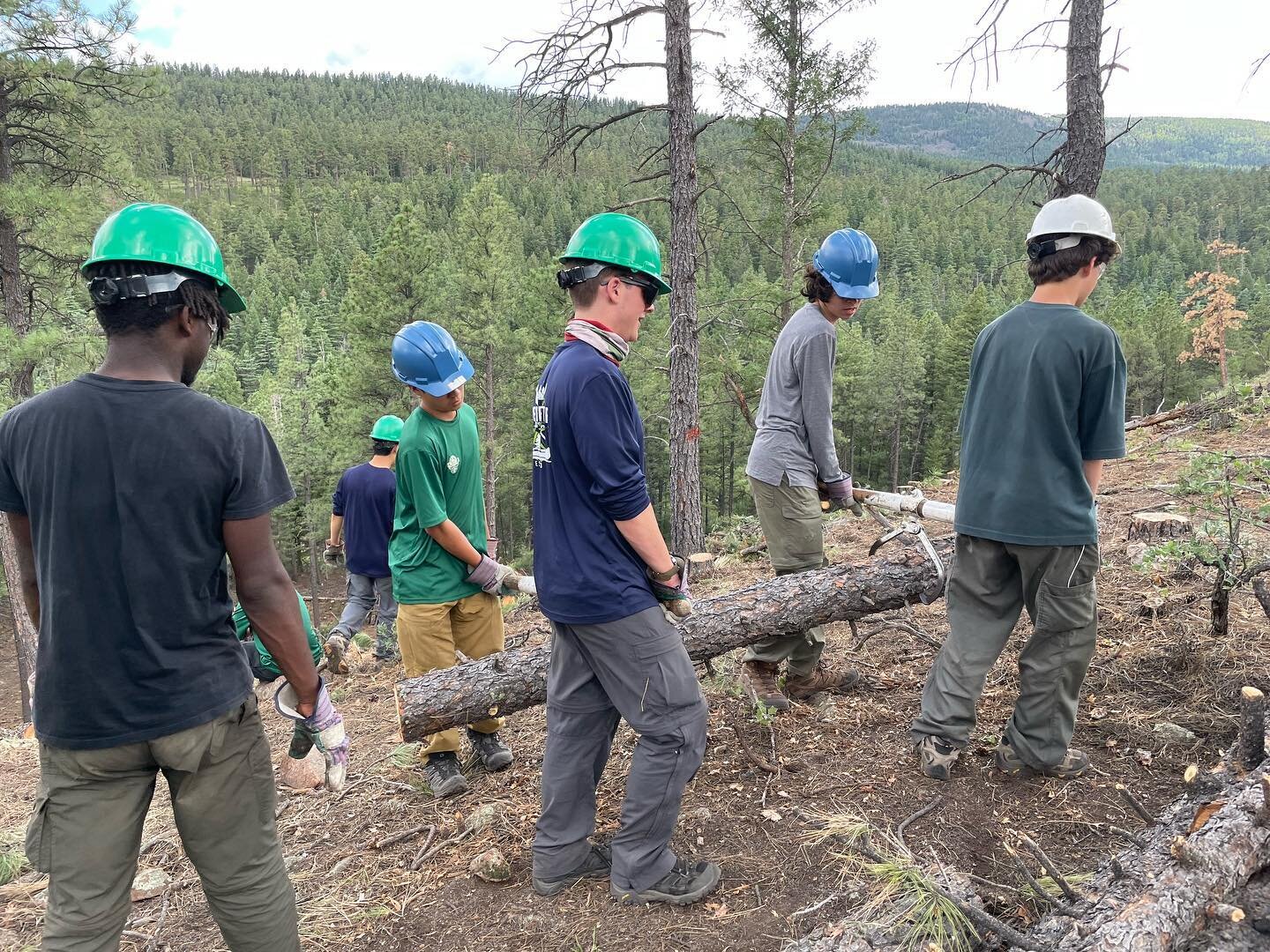 Troop 1 Altadena Philmont crew 710-7E working on a conservation project at Miner&rsquo;s Park. Clearing the area to help control the next fire. We were proud to participate. #philmontscoutranch #troop1altadena #minerspark #conservation