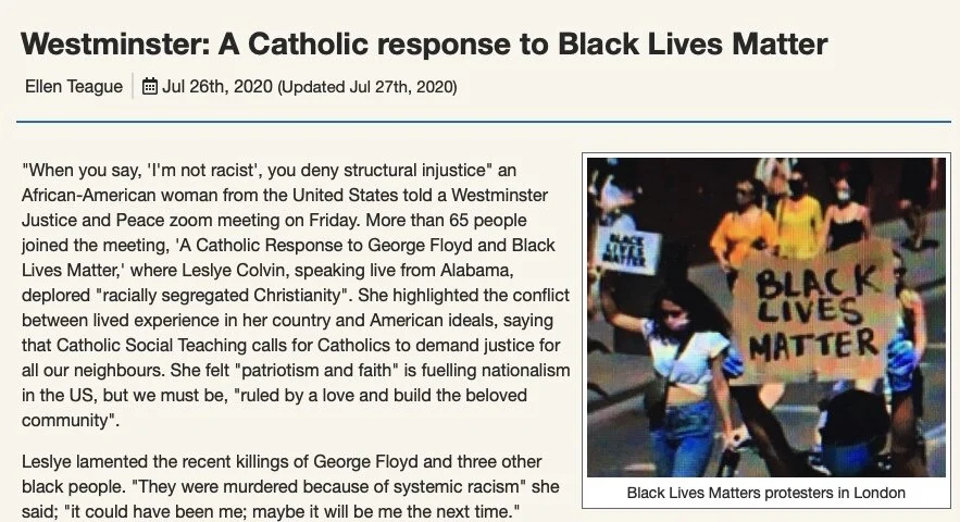 Independent Catholic News, UK, July 26, 2020