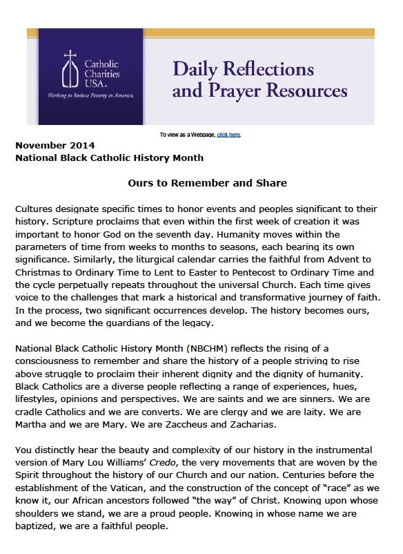 Catholic Charities, November 2014, 1 of 2