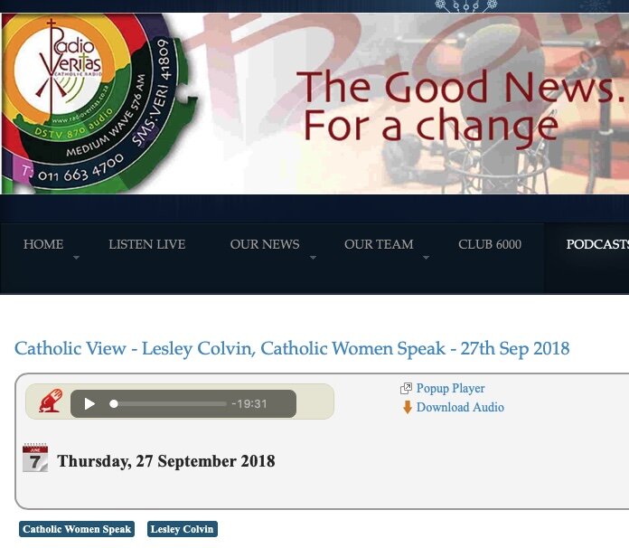 Radio Veritas, South Africa, September 2018