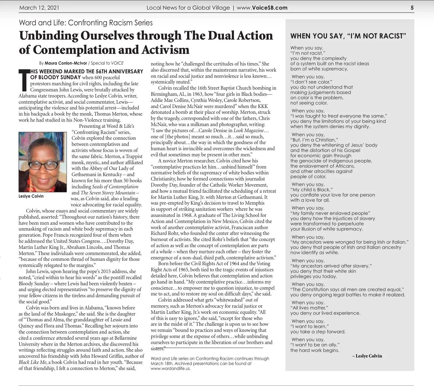 Voice Magazine, March 12, 2021, Page 5