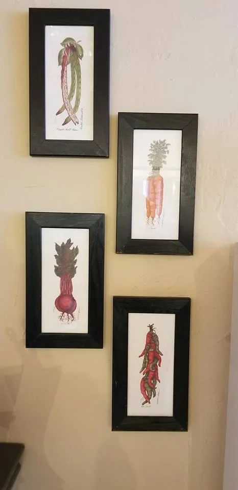 We have an abundance of art work in the store …some very old, some classic, some more modern. the inventory rotates often. whether you are using it as a statement piece, as just a simple accent or in a gallery setting, we have something for you!