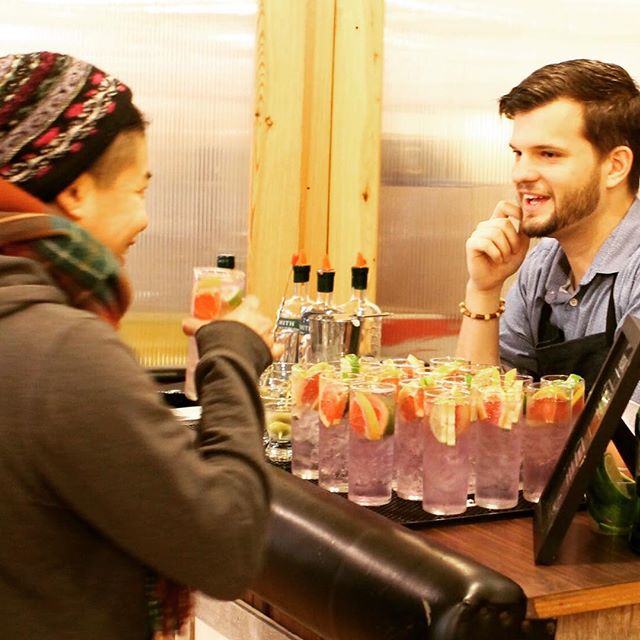 Our bartenders are equally knowledgeable AND friendly- perfect for marketing! For our Suntory Happy Hour Program, we produce killer pop-up cocktail bars in offices and workspaces around the city, talking up our favorite spirits and providing coworker