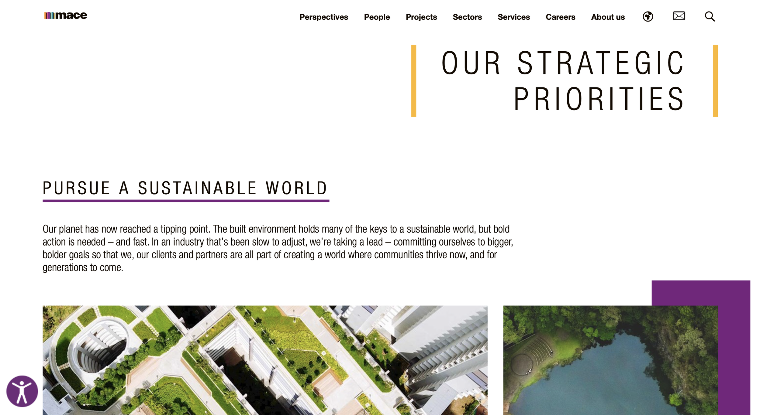 Corporate purpose for Mace Group — Alistair Bradley