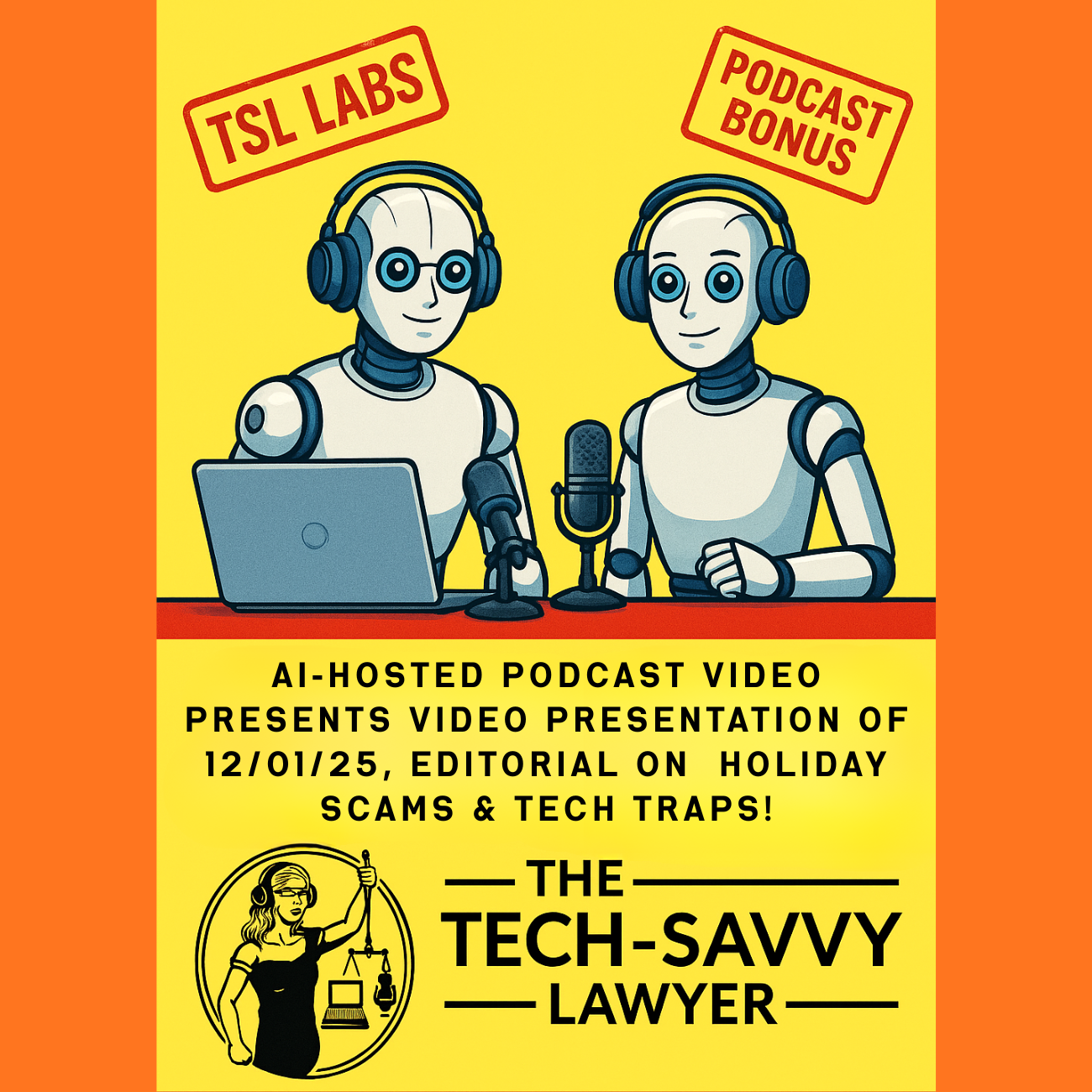 TSL Labs Bonus Podcast: Google’s Notebook LLM “Deep Dive” on December 1st, 2025, editorial on the the Lawyer’s Defense Against Holiday Scams and ‘Bargain’ Tech Traps!