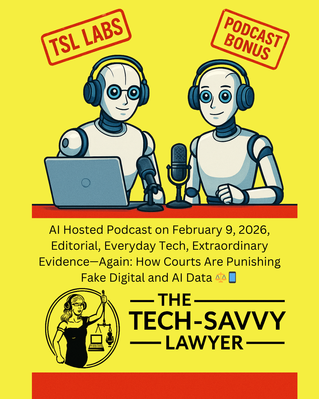 TSL.P Labs 🧪: Everyday Tech, Extraordinary Sanctions: How Courts Are Cracking Down on Fake AI Evidence in 2026 ⚖️🤖