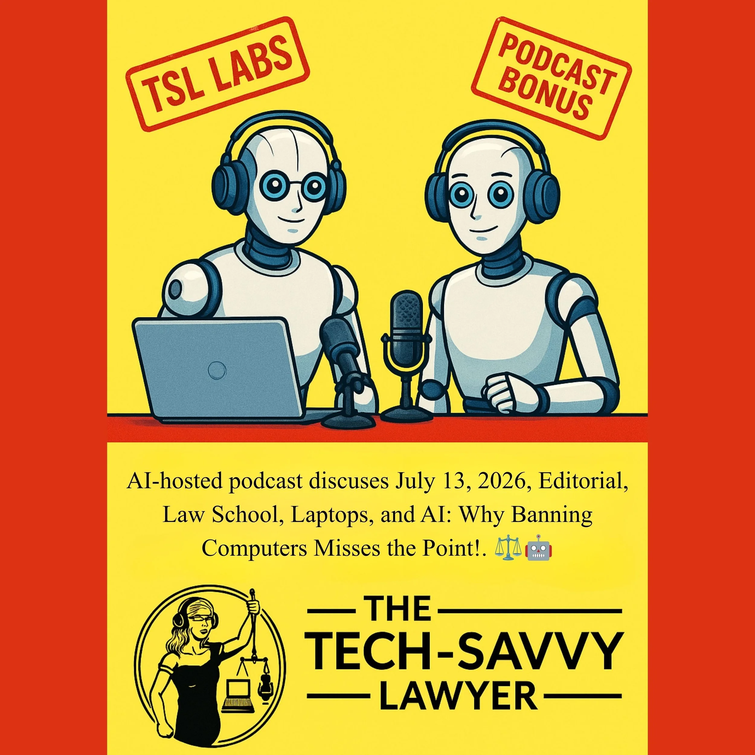 🎙Bonus Episode: TSL Labs's 🧪 Deep Dive into our July 13, 2026, Editorial, Law School, Laptops, and AI: Why Banning Computers Misses the Point!