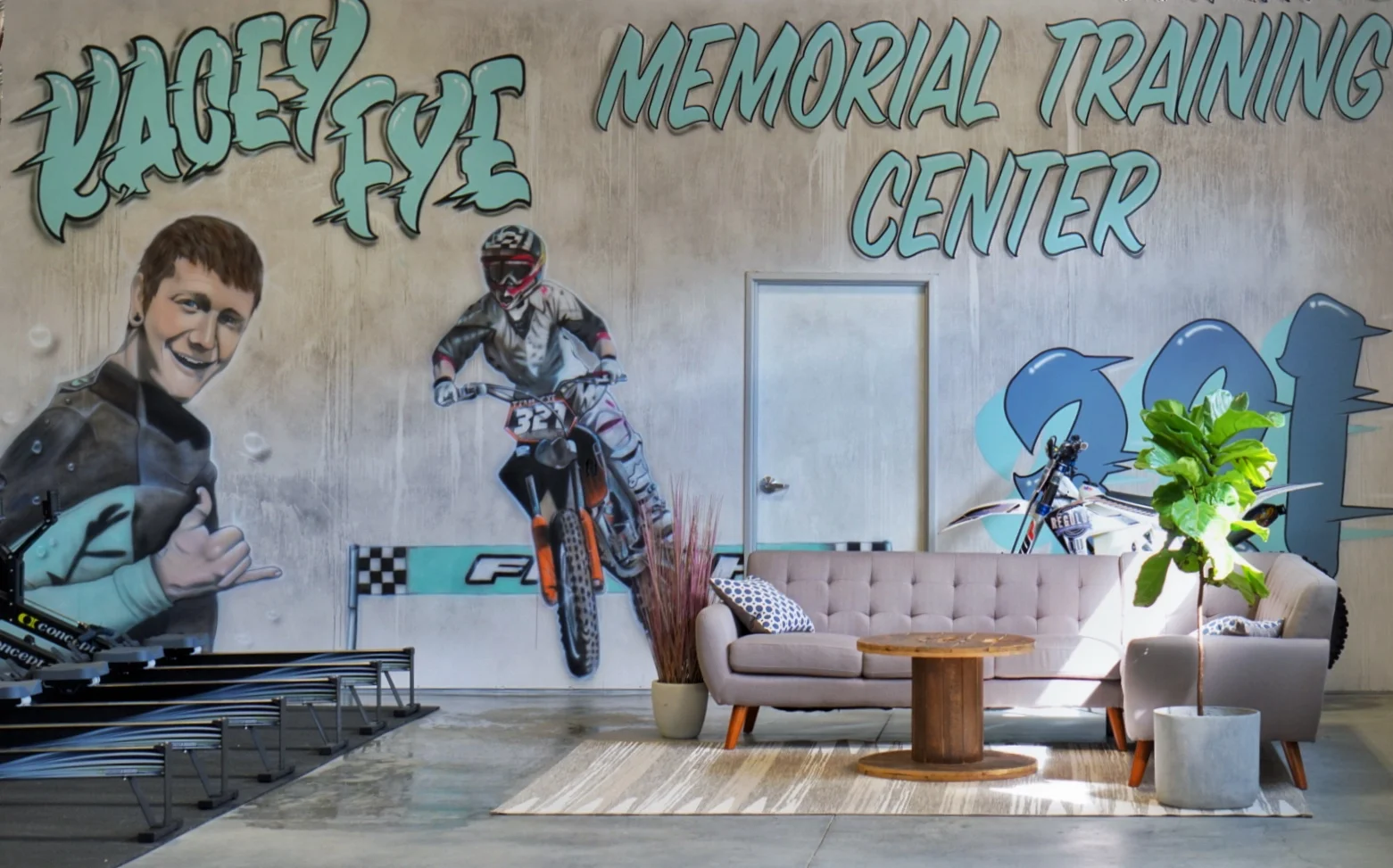 The Kacey Fye Memorial Training Center Mural - Darin Stockwell, 2019