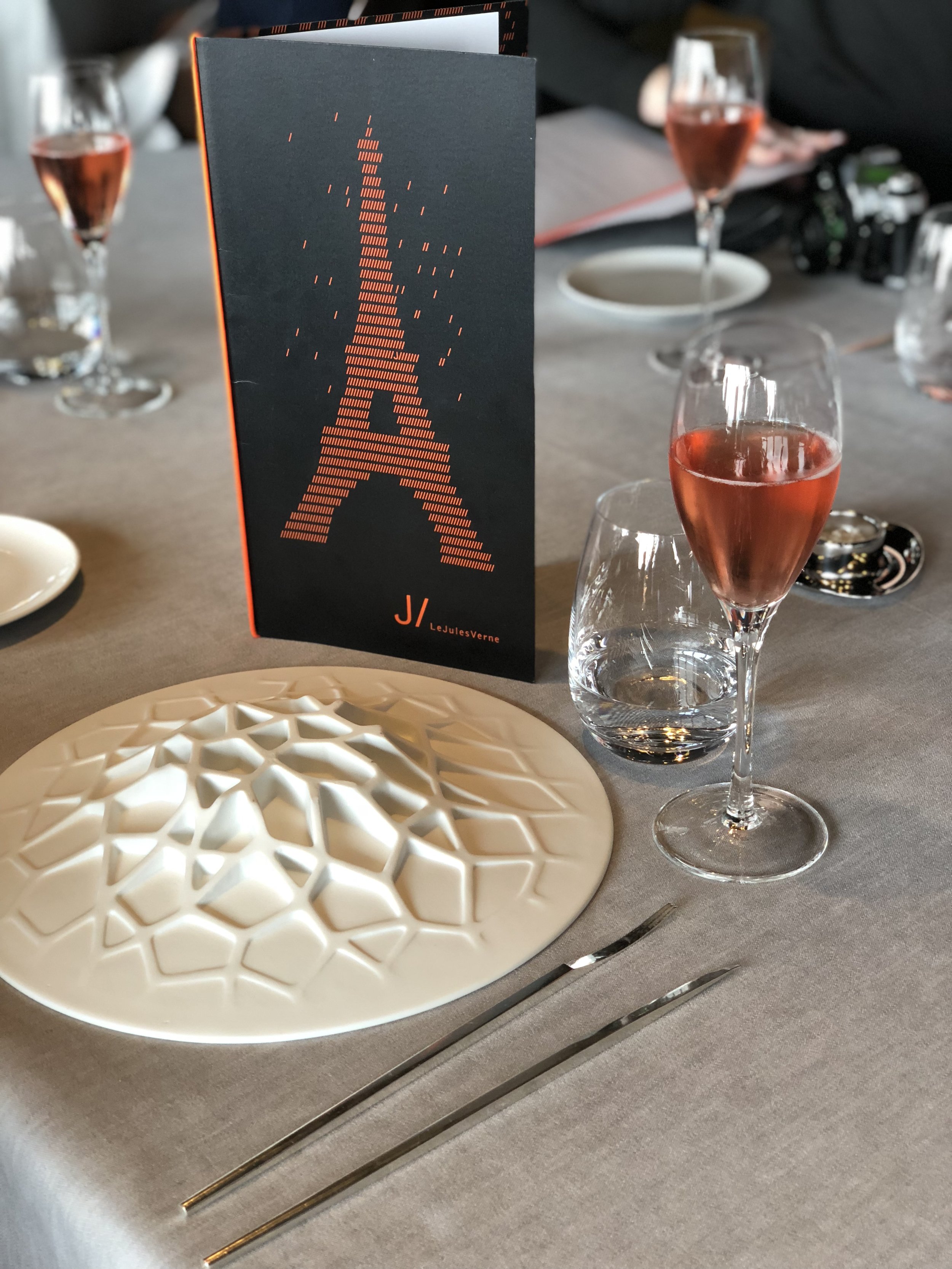 Lunch at Le Jules Verne in the Eiffel Tower