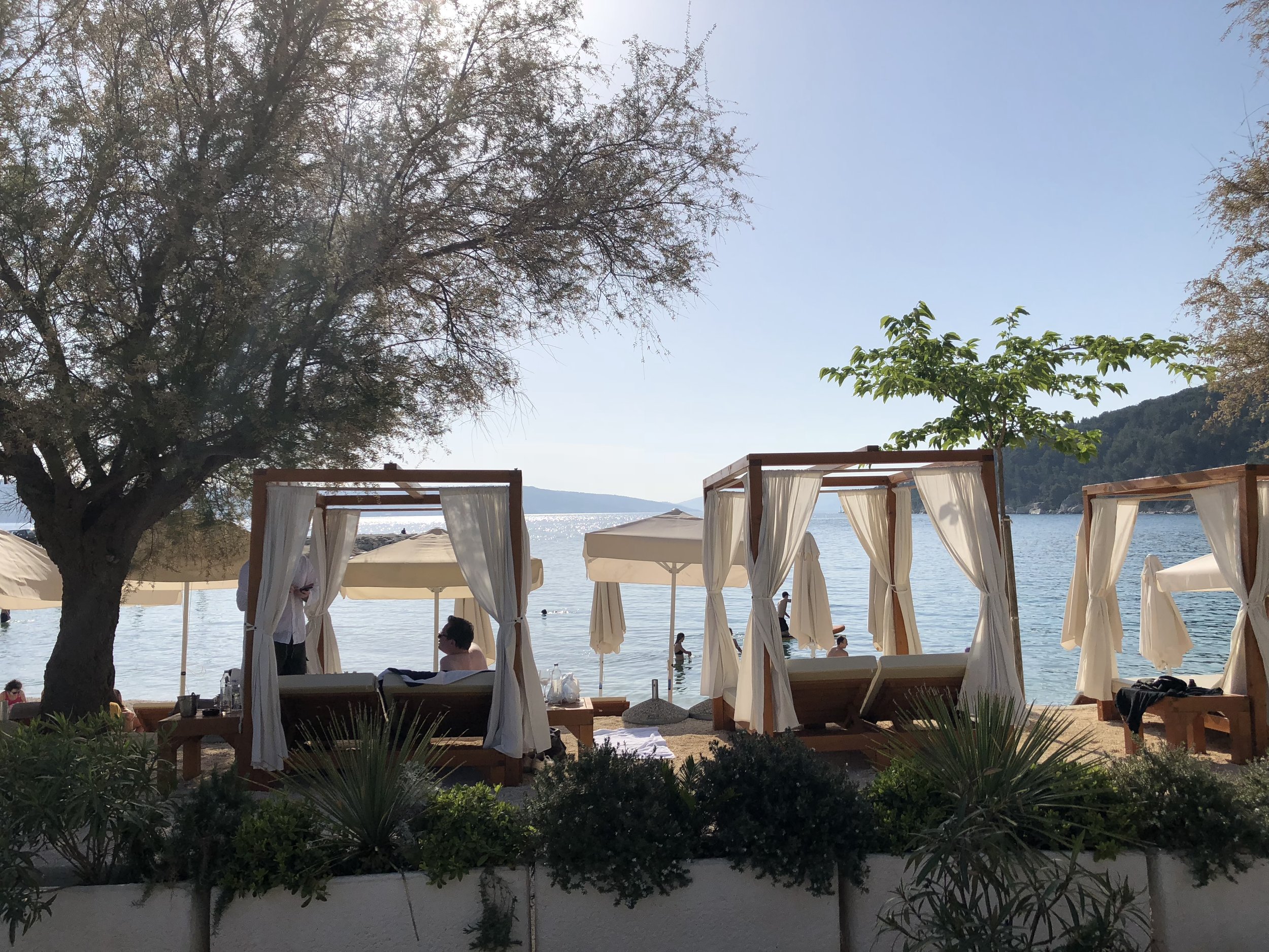Beach club in Split, Croatia