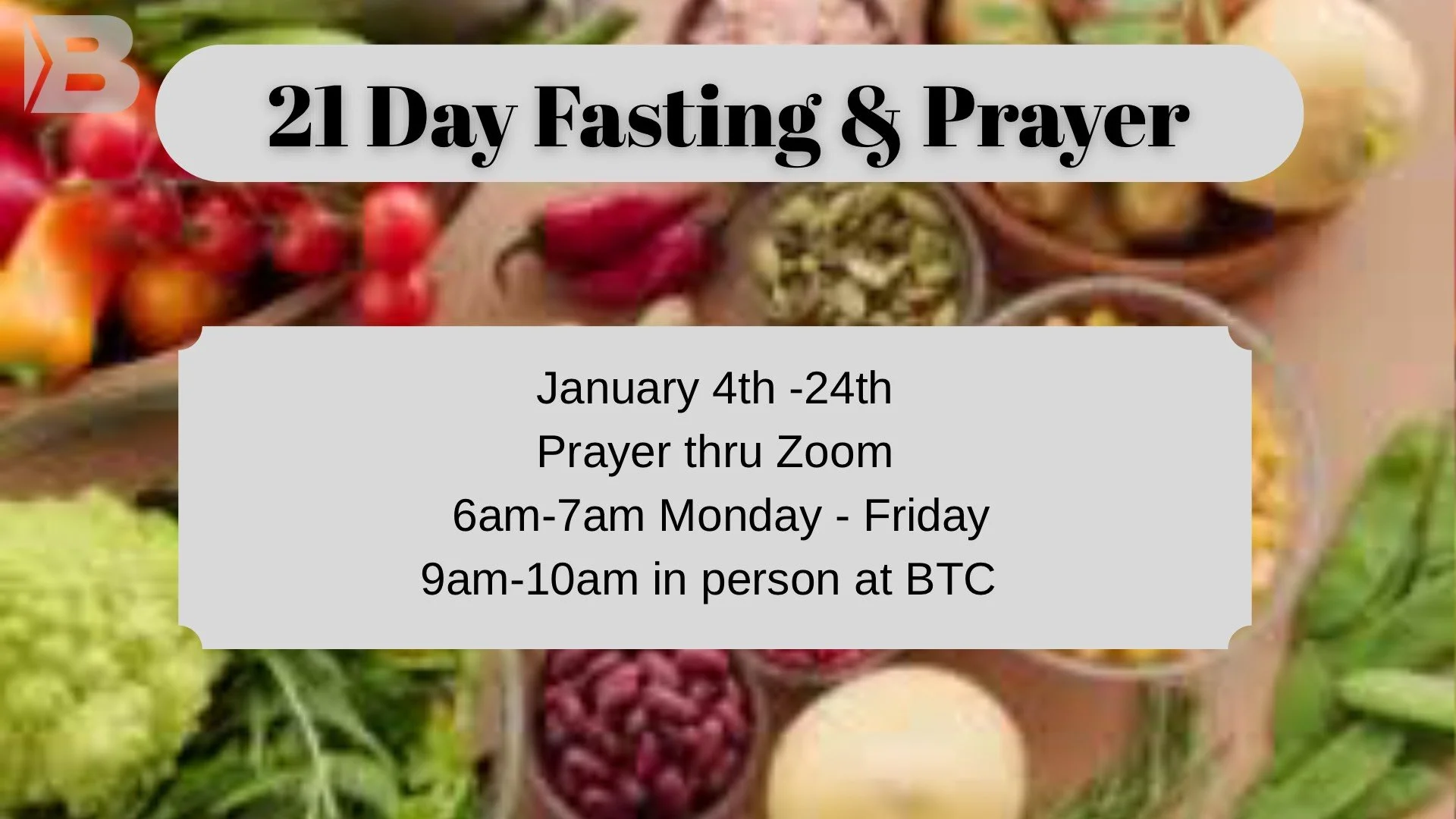 21 Days of Fasting & Prayer / 21 Días de Ayuno y Oración