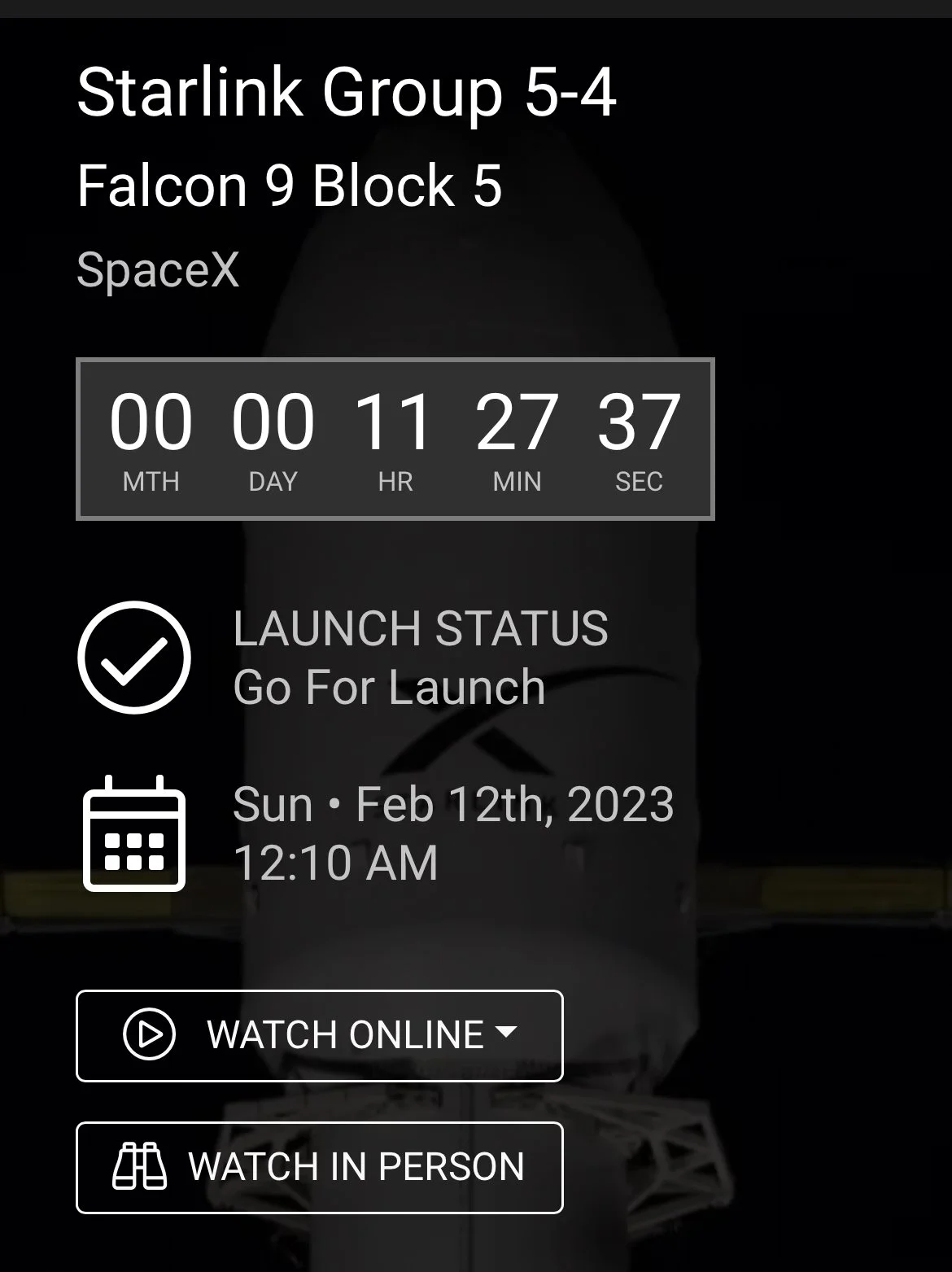 DAY 932: Counting Down to Launch
