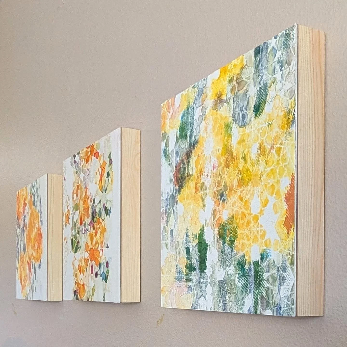 Art helps healing. 

Since my dad passed away last year, my mother has been adjusting slowly to life alone in the house they had shared for so long. Slowly, she has been making small changes in her surroundings to ease the loss. One of those was to a