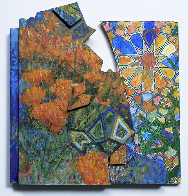 BG25CG012_Gill_Bushra_Offering_lasercut wood, collage, acrylic_6.5x7x.5_72.jpg