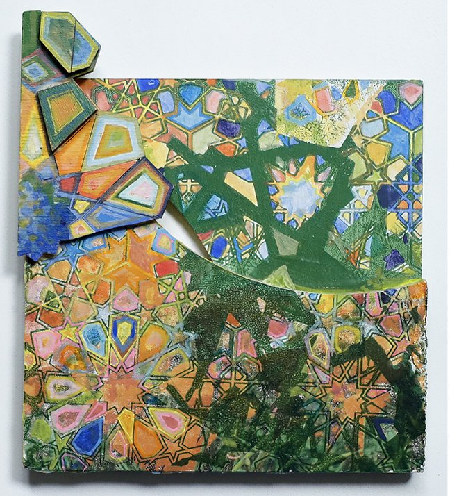 BG25CG013_Gill_Bushra_Souvenir_lasercut wood, collage, acrylic_6.25x7x.5_72.jpg