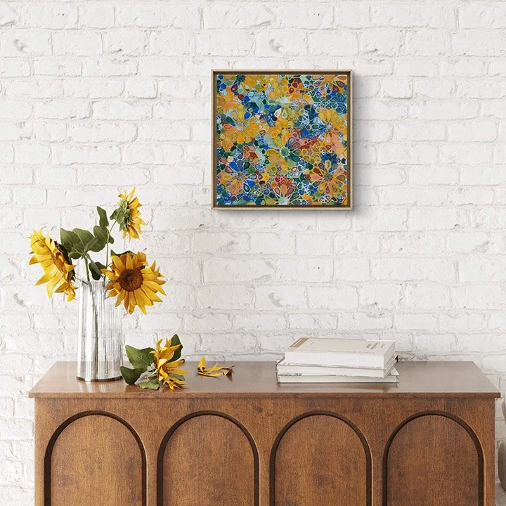 BG25PG003_Gill_Bushra_Unchained_in situ_image transfer, silkscreen, paint on canvas_12x12%22_72.jpg