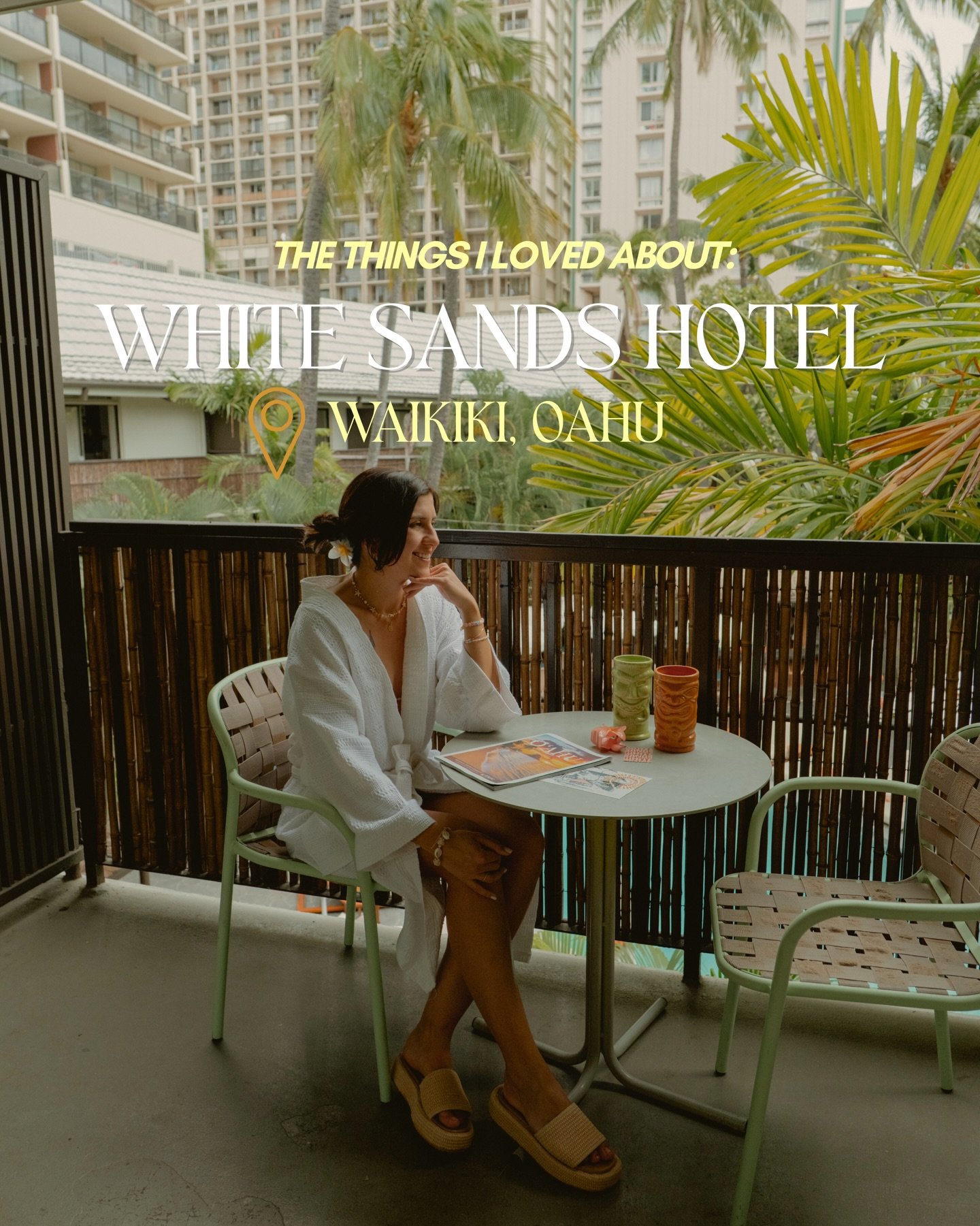 A little slice of paradise in Waikiki 🌴🤌🏼 @whitesandshotel ✨

oahu &bull; travel photographer &bull; hospitality photographer &bull; waikiki hotel &bull; boutique hotel &bull; hawaii hotel &bull; retro vibes &bull; boutique hotel &bull; hotels in 