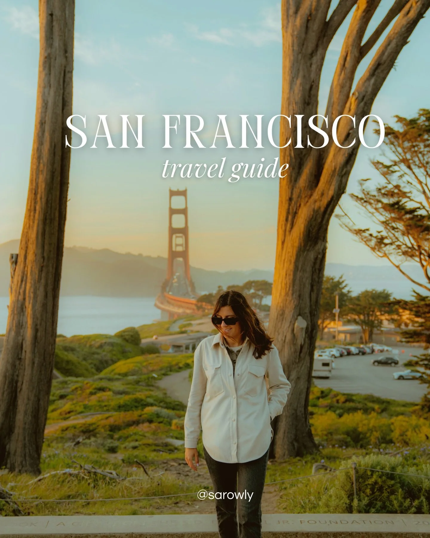 Save this guide for your next trip to San Francisco 🌁✨

Follow @sarowly for part two 📌

The best spots to see in San Francisco:

🌟Baker Beach
🌟Golden Gate Bridge
🌟Fort Point
🌟Golden Gate Park
🌟Crissy Field
🌟Twin Peaks
🌟Battery Spencer
🌟Tele
