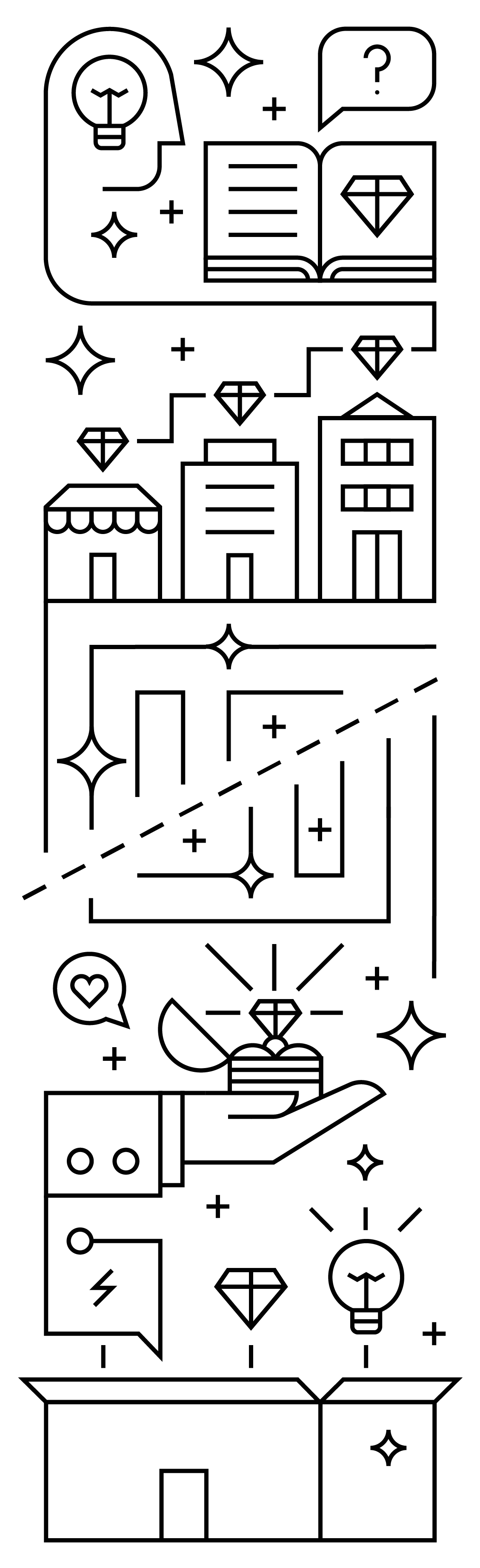 De Beers Banner Illustration